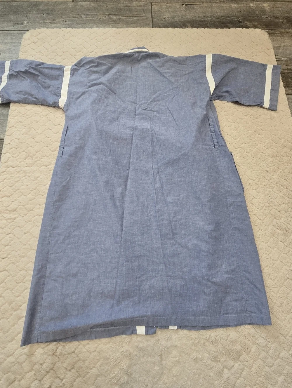 Christian Dior Monsieur Blue Cotton Men's Robe, One Size